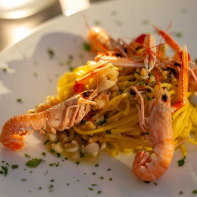 hôtel alba adriatica avec menu de poisson