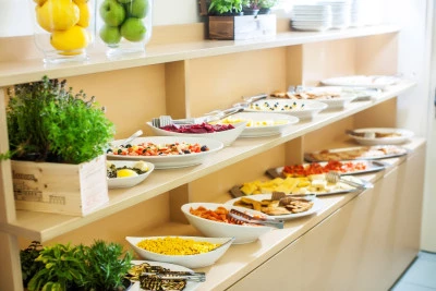 buffet d'hors d'oeuvres et legumes