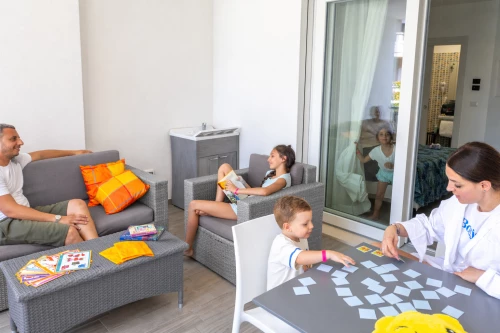 Familienzimmer im Hotel mit großem Balkon 
